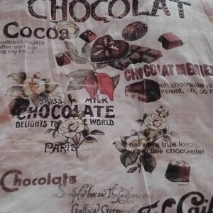 Cactus Chocolate Print Top - Cream and Brown